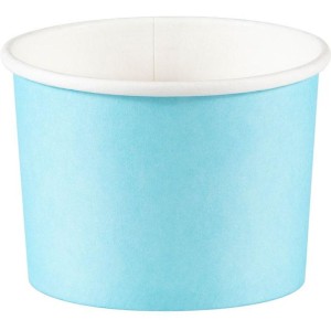 8 tarros de caramelos azul cielo