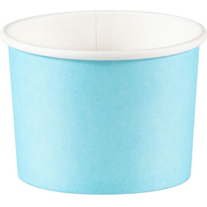 8 tarros de caramelos azul cielo 