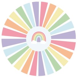 75 Cajas - Pastel Arco Iris. n4