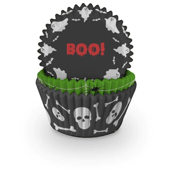 75 fundas para magdalenas de Halloween - BOO 