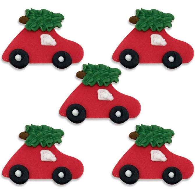 5 decoraciones navideas para autos: azcar 