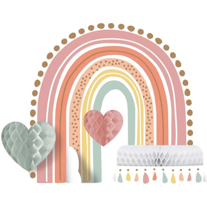 Centro de mesa Boho Rainbow 