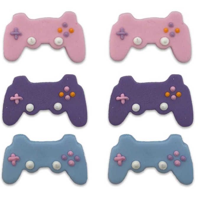 6 decoraciones femeninas de azcar para fiestas de juegos 