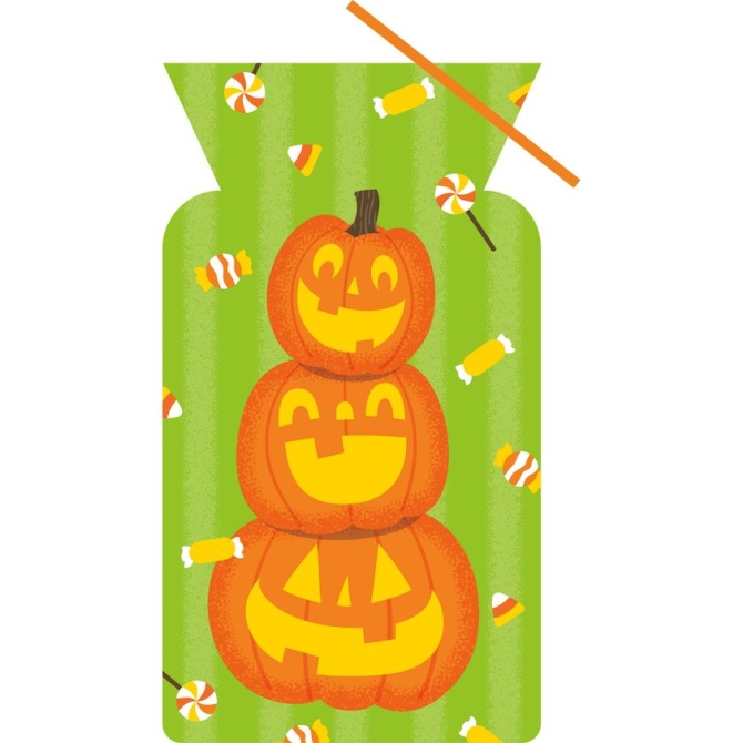 20 bolsas de celofán calabaza 