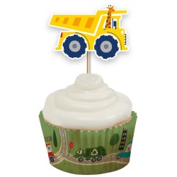 12 adornos para cupcakes - Transporte. n1