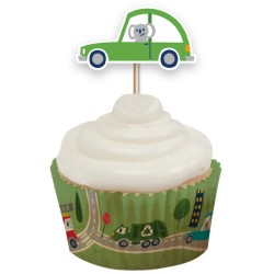 12 adornos para cupcakes - Transporte. n4