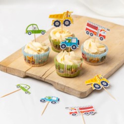 12 adornos para cupcakes - Transporte. n6