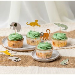 12 adornos para cupcakes - Safari. n°5