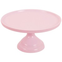 Soporte pequeo para tarta rosa - 23,5 cm