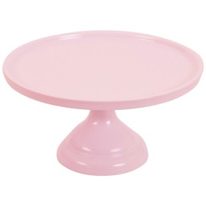 Soporte pequeo para tarta rosa - 23,5 cm
