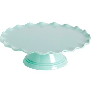 Soporte para Tarta ondulado verde menta - 27,5 cm