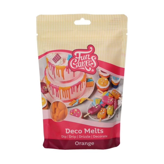 Funcakes Deco Melts Naranja - 250g 