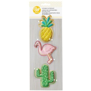 Set 3 Cortadores de Galletas Tropicales Wilton