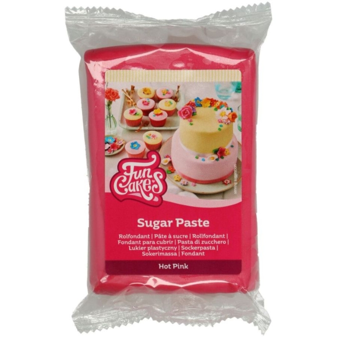 FunCakes Pasta de azcar rosa Oscuro - 250g 