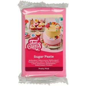 Pasta de Azcar FunCakes Rosa Fuerte - 250g