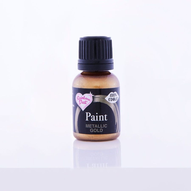 Pintura Comestible Oro Metlico - 25 ml 