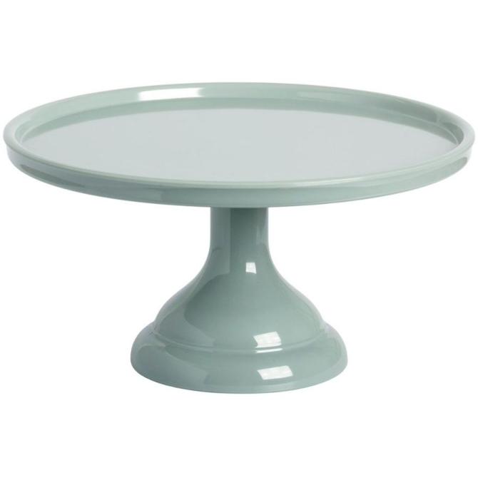 Soporte para tartas pequeño verde salvia - 23, 5 cm 