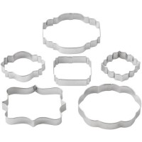 Juego de 6 cortadores de galletas con forma de plato - Wilton