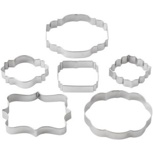 Juego de 6 cortadores de galletas con forma de plato - Wilton