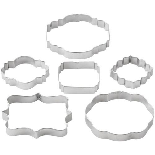 Juego de 6 cortadores de galletas con forma de plato - Wilton 