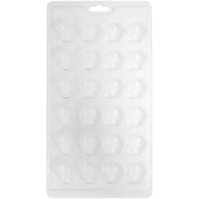Molde de chocolate para Halloween - Mini calaveras - Wilton 