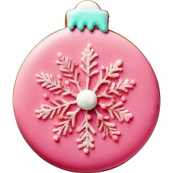 Cortador de galletas con forma de bola de Navidad - 8 cm - Wilton. n°1