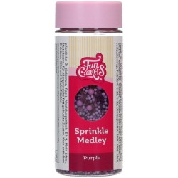 Mezcla de chispas moradas 70 g FunCakes. n�1