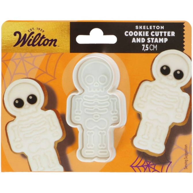 Cortador de galletas con forma de esqueleto � 7, 5 cm � Wilton 