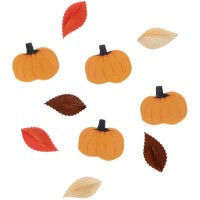 10 decoraciones comestibles para Halloween: hojas y calabazas