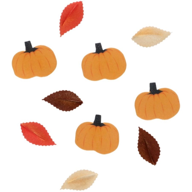 10 decoraciones comestibles para Halloween: hojas y calabazas 