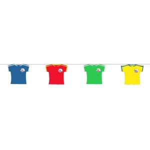 Guirnalda de bandern de camiseta de ftbol