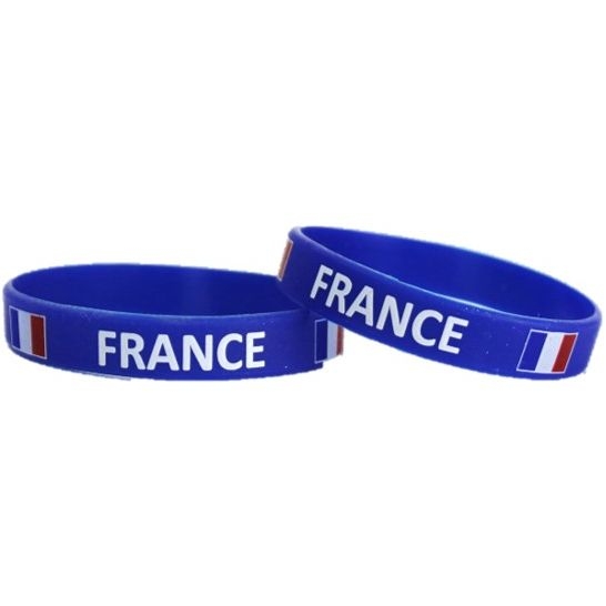 2 Pulseras de Silicona - Francia 