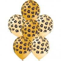 6 globos de leopardo