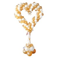 Soporte para globos en forma de corazn - 150 cm