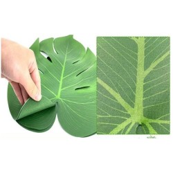 Conjunto de 44 hojas tropicales artificiales. n1
