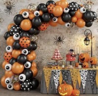 Kit Arche 115 Globos - Ojos de Halloween