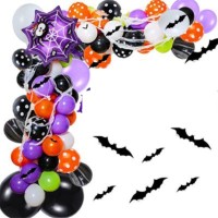 Kit de Arco de 97 Globos - Tela de Araa de Halloween