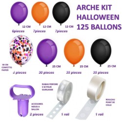 Kit de Arco de 125 Globos - Halloween. n1