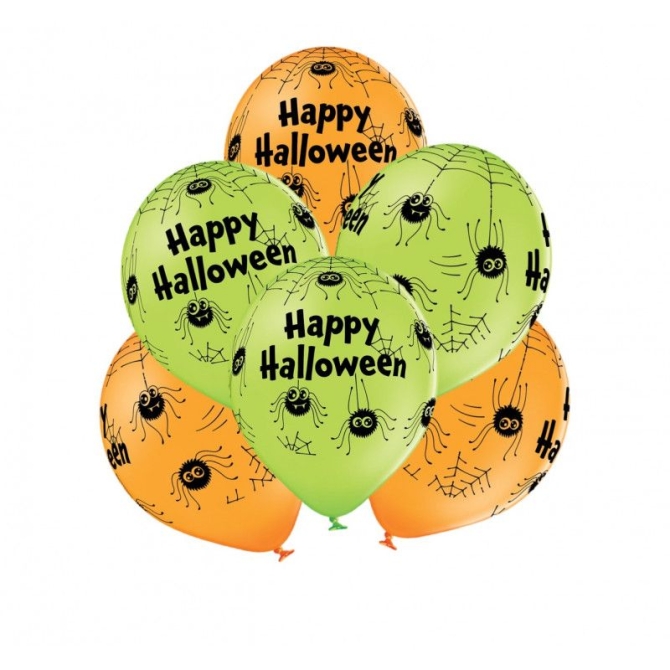 6 Globos Araa Happy Halloween 