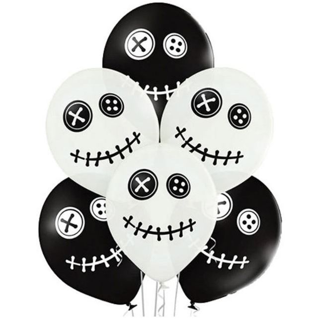6 Globos Muñeca Vudú 