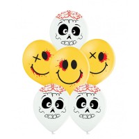 6 Globos sonrientes creepy