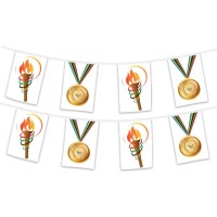 Guirnalda de banderines de juegos deportivos - 5m