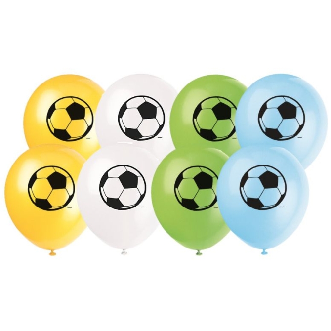 Surtido de 8 balones de fútbol 