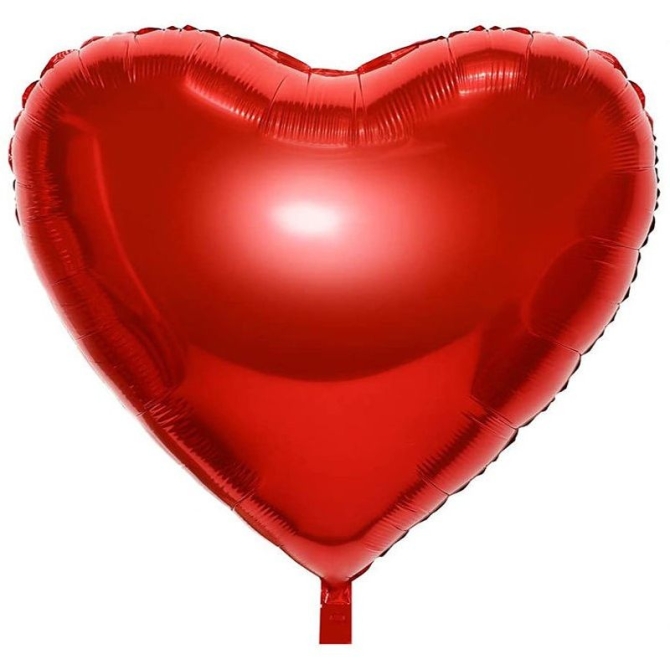Globo Foil de Helio Corazn Rojo XL - 90 cm 