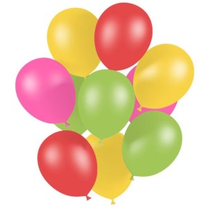 Paquete de 20 globos fluorescentes -  26 cm