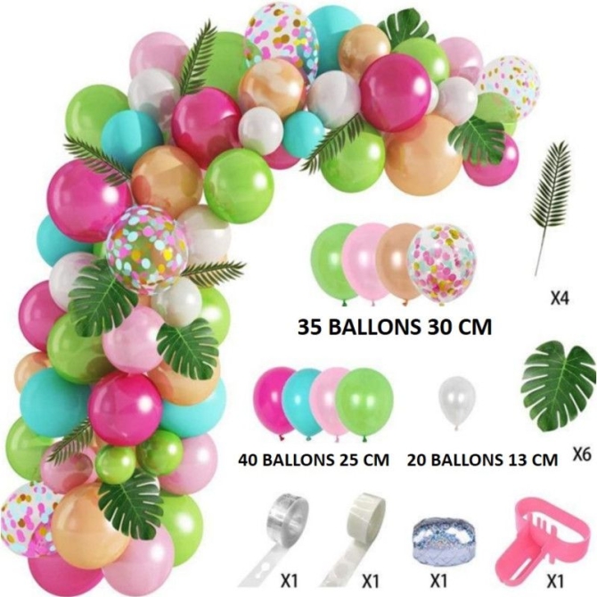 Kit de arco de globos exticos de 95 pulgadas 