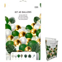 Kit de arco de 40 globos tropicales