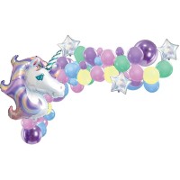 Kit de arco de 50 globos de unicornio