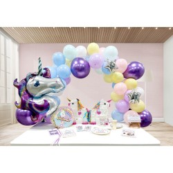 Kit de arco de 50 globos de unicornio. n1