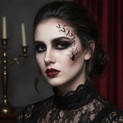 4 mini hojas de tatuajes de Halloween: divertidas y aterradoras!. n1